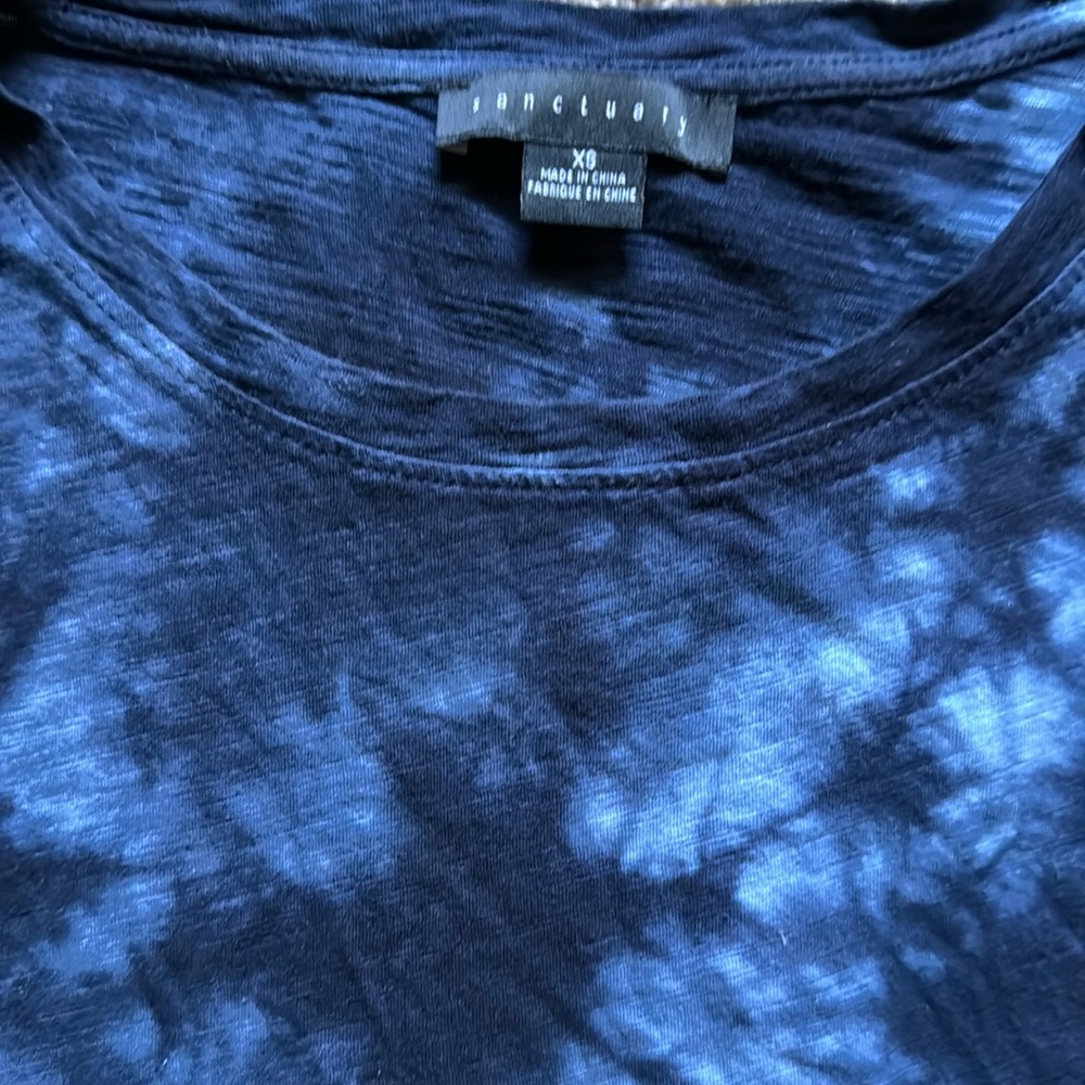 Tie dye ruffle sleeve Sanctuary top